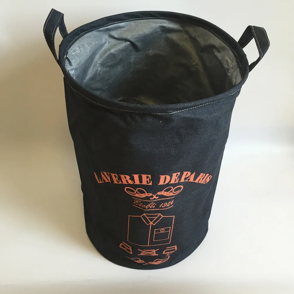 strong and fashion Oxford fabric laundry storage basket with handles