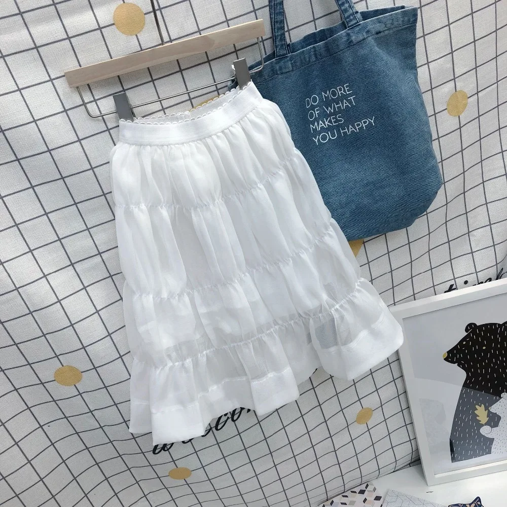 

2019 Korean Style Girls Chiffon Skirt High Quality Girls Skirts 3-8 years