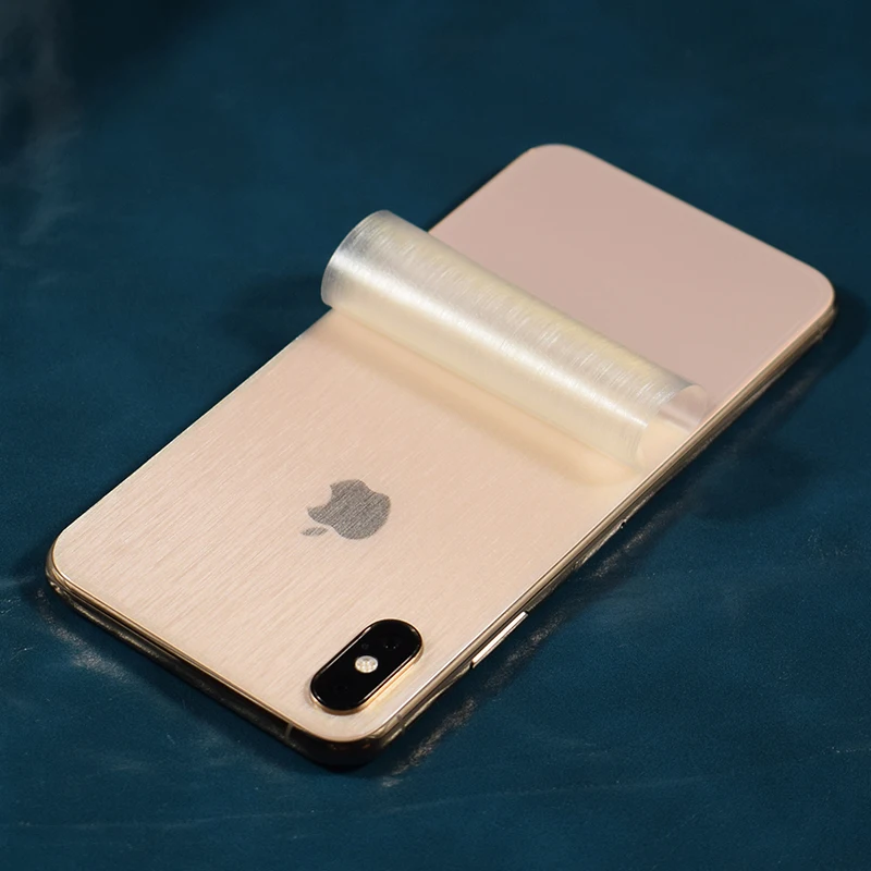 Transparent 3D Carbon Fiber Soft Film For iPhone XS MAX XR XS Clear Matte Drawing Phone Back Film For iPhone X 8 Plus Sticker (11)