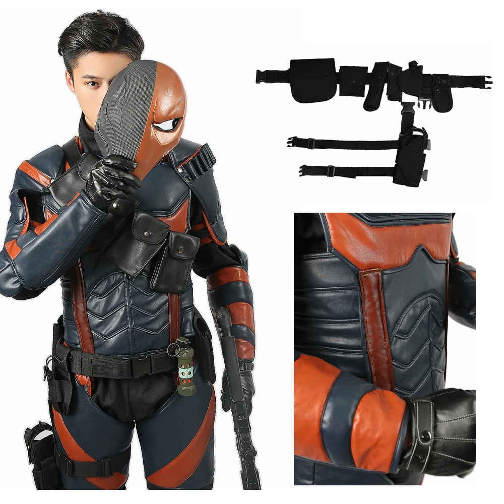 Coslive Deathstroke Armor Косплей Костюм для игры Бэтмен: рыцарь Аркхема Хэллоуин Делюкс