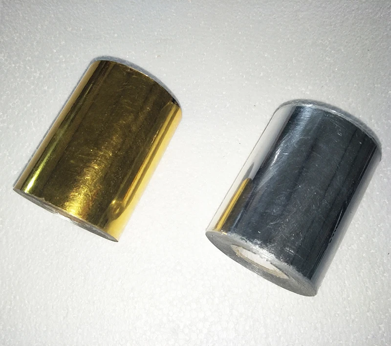 DIY Transfer Hot Stamping Paper High Quality Hot Selling Foil Stamping Gold and Sliver Color 80mmx120M Heat Foil