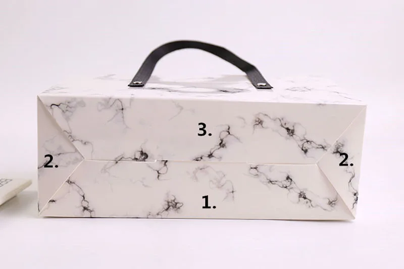 Элегантный Мрамор дизайнерская бумажная коробка с коробка для пирожных упаковочный пакет для выпечки 25*9,3*8,9 см 100 шт./лот ZA5708
