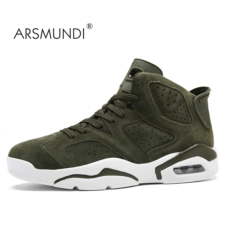 ARSMUNDI/мужские баскетбольные кроссовки, TX-8867A, профессиональная Баскетбольная обувь, Новое поступление, зимние дышащие кроссовки, спортивная обувь - Цвет: Green