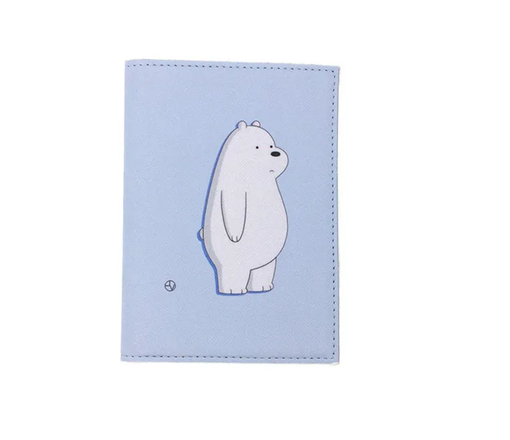 ПУ bearbear кролик сердце мультфильм печати путешествия паспорт держатель для карт сумка ID кредитной карты Обложка папка кошелек с защелкой сумка - Цвет: 36