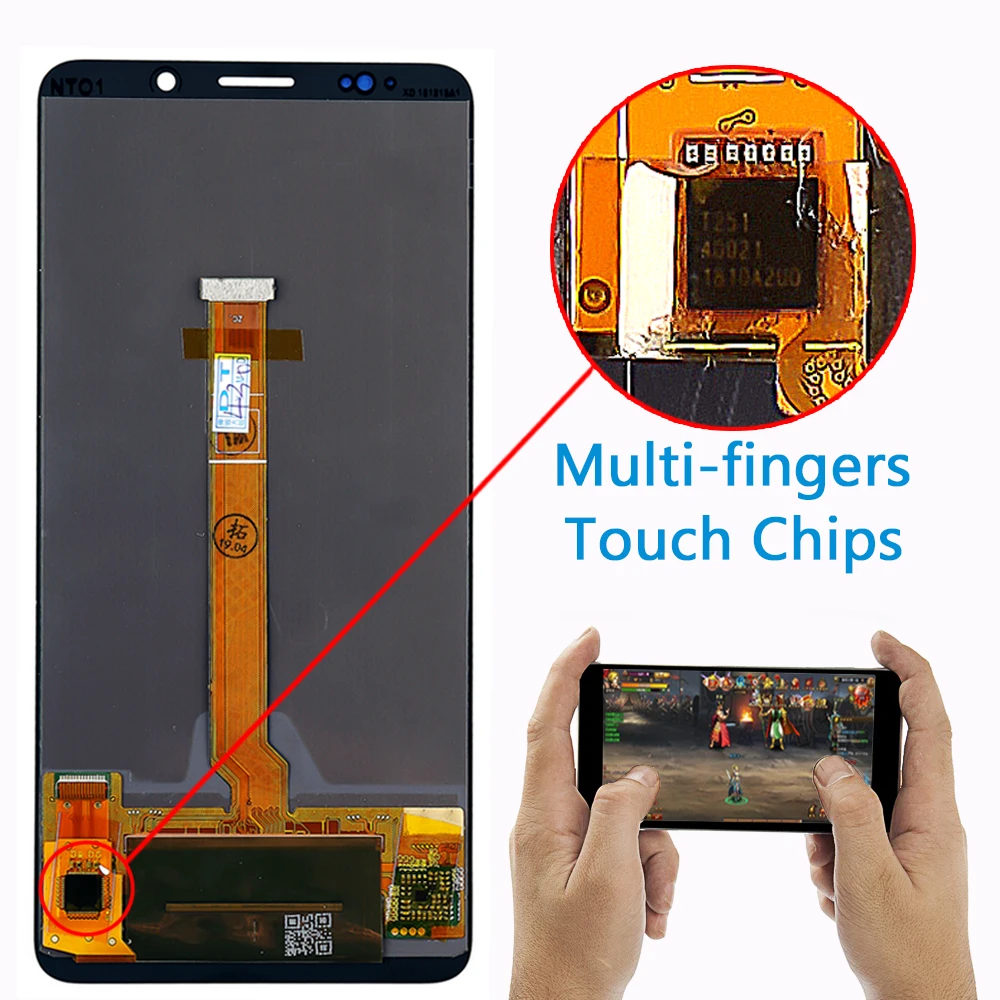Huawei mate 10 Pro 6,0 дюймовый ЖК-дисплей 2160*1080 кодирующий преобразователь сенсорного экрана в сборе протестированная рамка с бесплатным инструментом и стеклянной пленкой