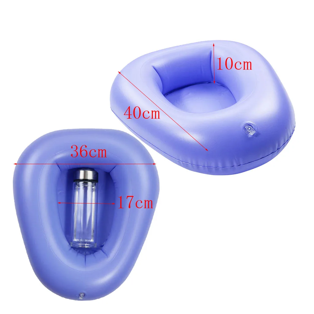 Air Inflation Bedridden Elderly Inflatable Bedsore Toilet Bedpan w/Inflator Suit for Home Hospital Nursing Room