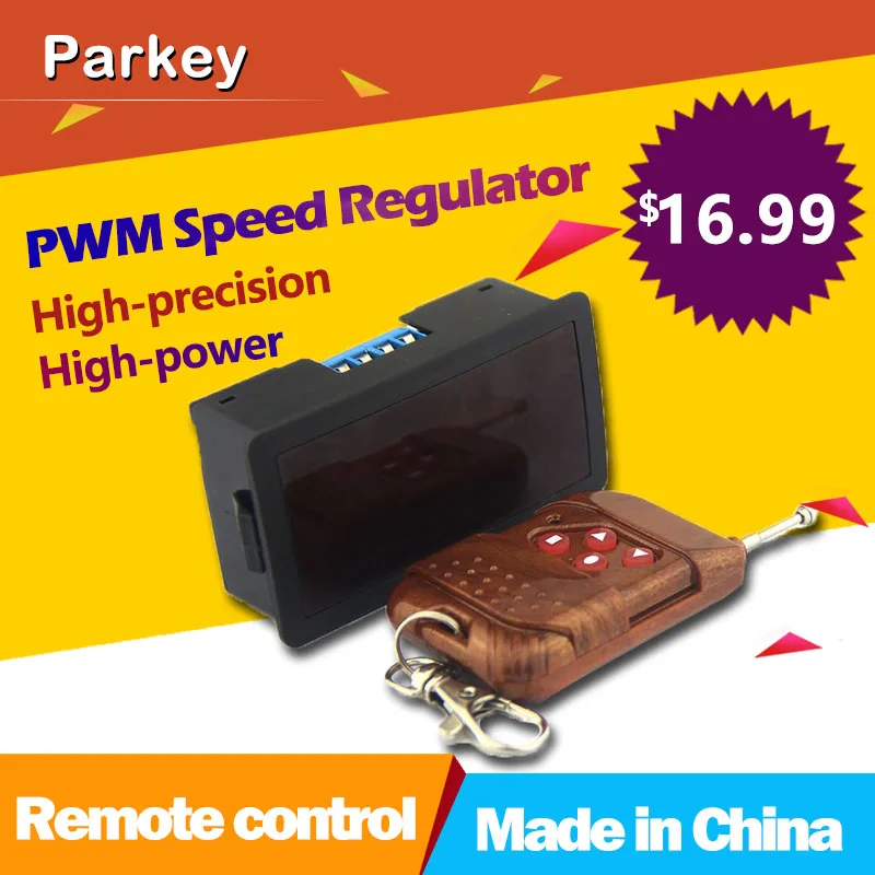 240W Wireless Control 12V 24V DC Motor Speed Controller With Digital