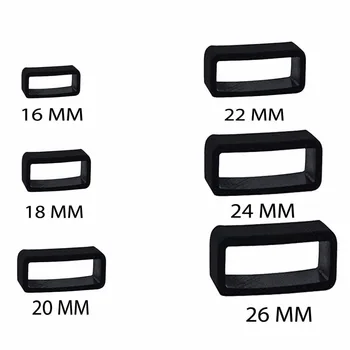 

Shellhard 10pcs Watch Strap Keeper 7 Sizes Rubber Black Retaining Ring Loop Keeper For Watch Strap Band Buckle Repair Tools