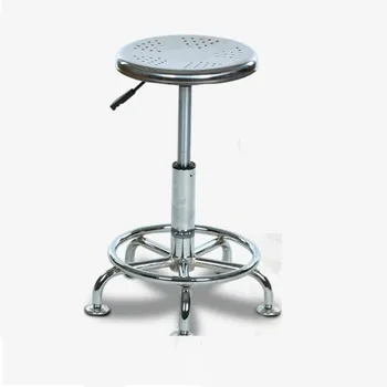 

Stainless steel round stool bar chair hairdressing lifting rotary stool laboratory ergonomic chair home dining chair
