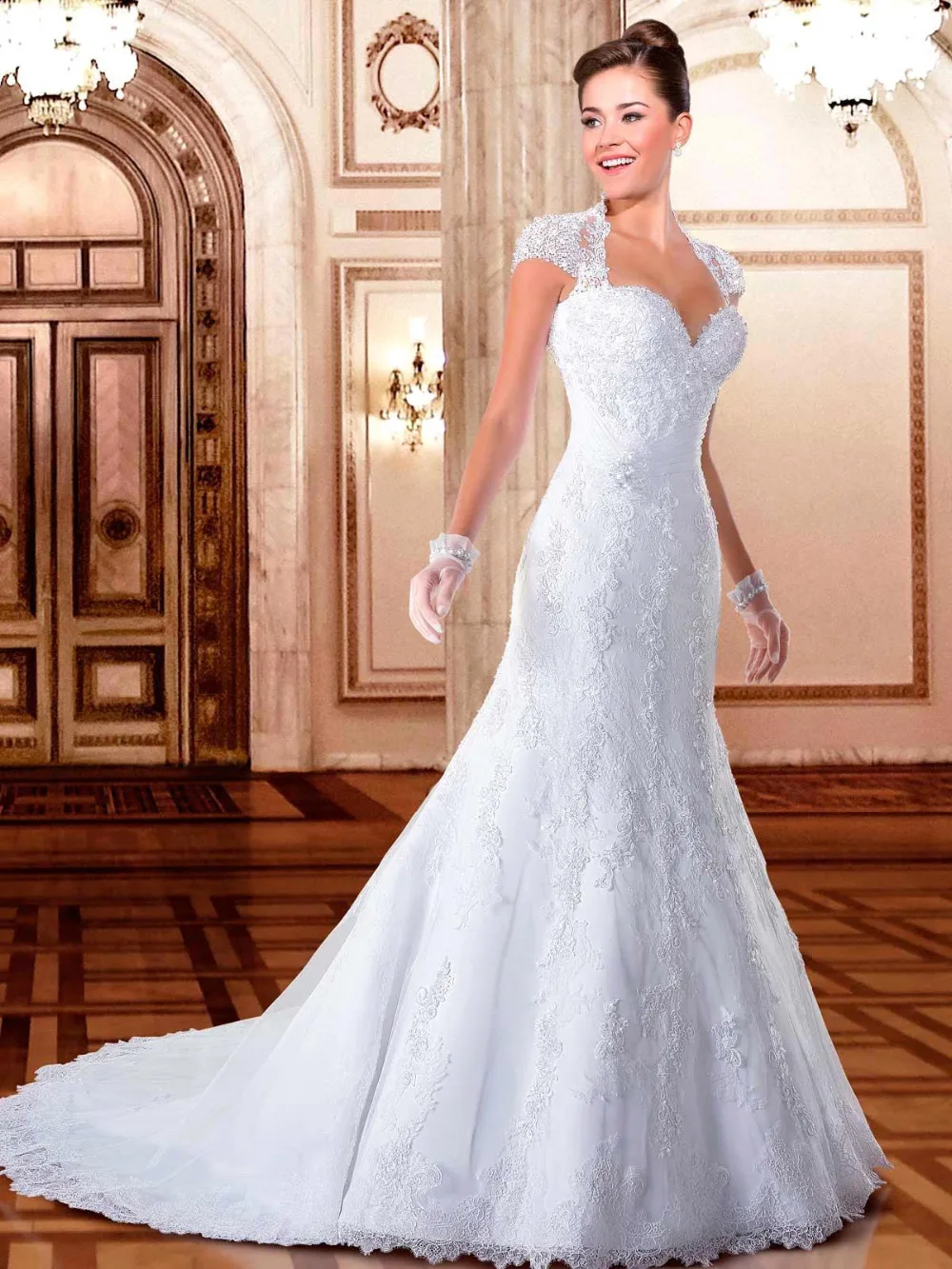 romantic mermaid wedding dresses