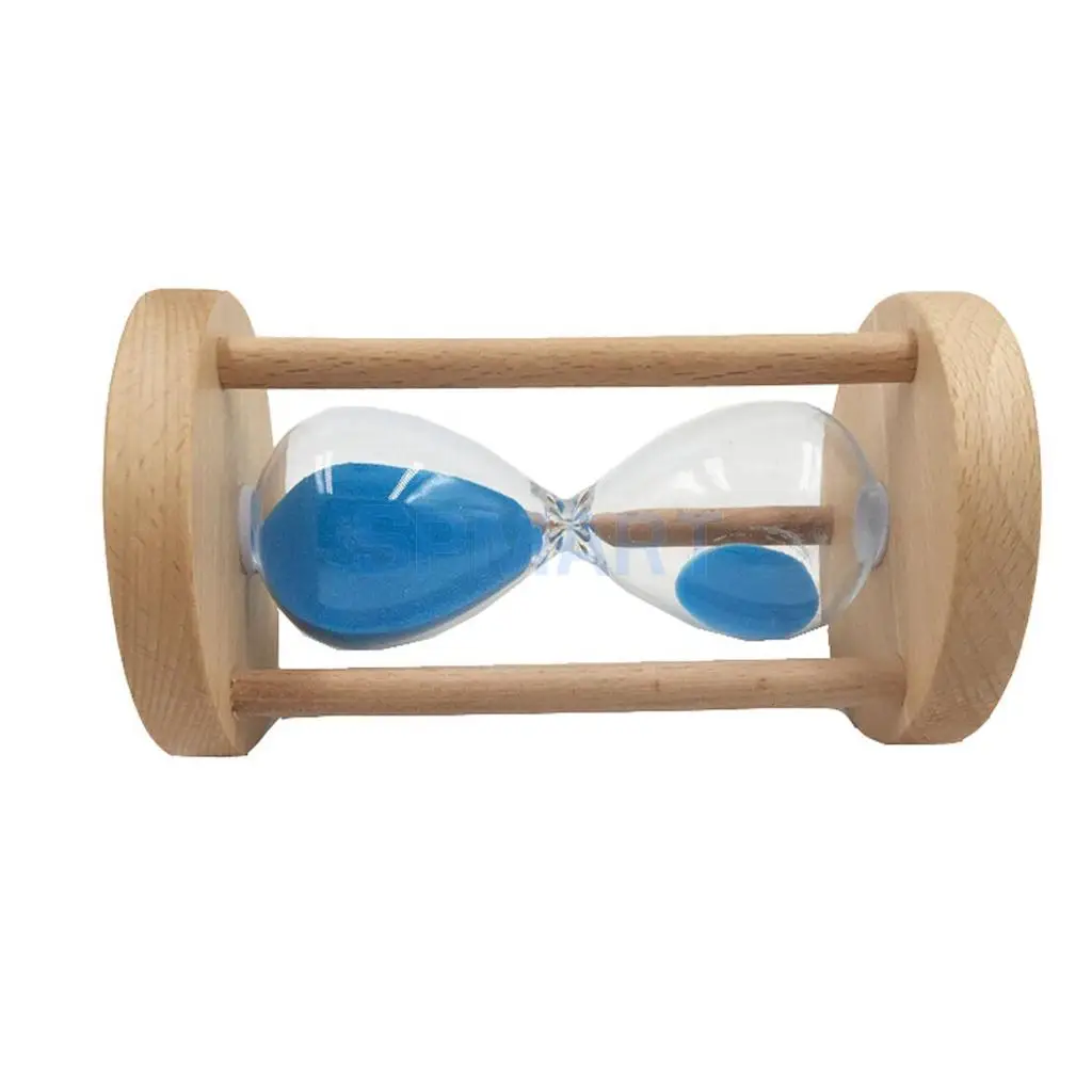 2pcs 15 Mins Wooden Framed Sand Glass Clock Hourglass Sandglass Timer Art Craft Home Office Decor Kids Gift