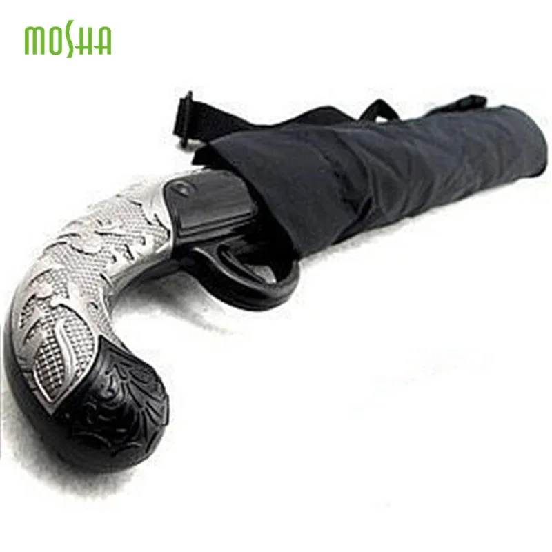 Creative Handgun Umbrella Rain Men Semi Automatic Paraguas 2 folding