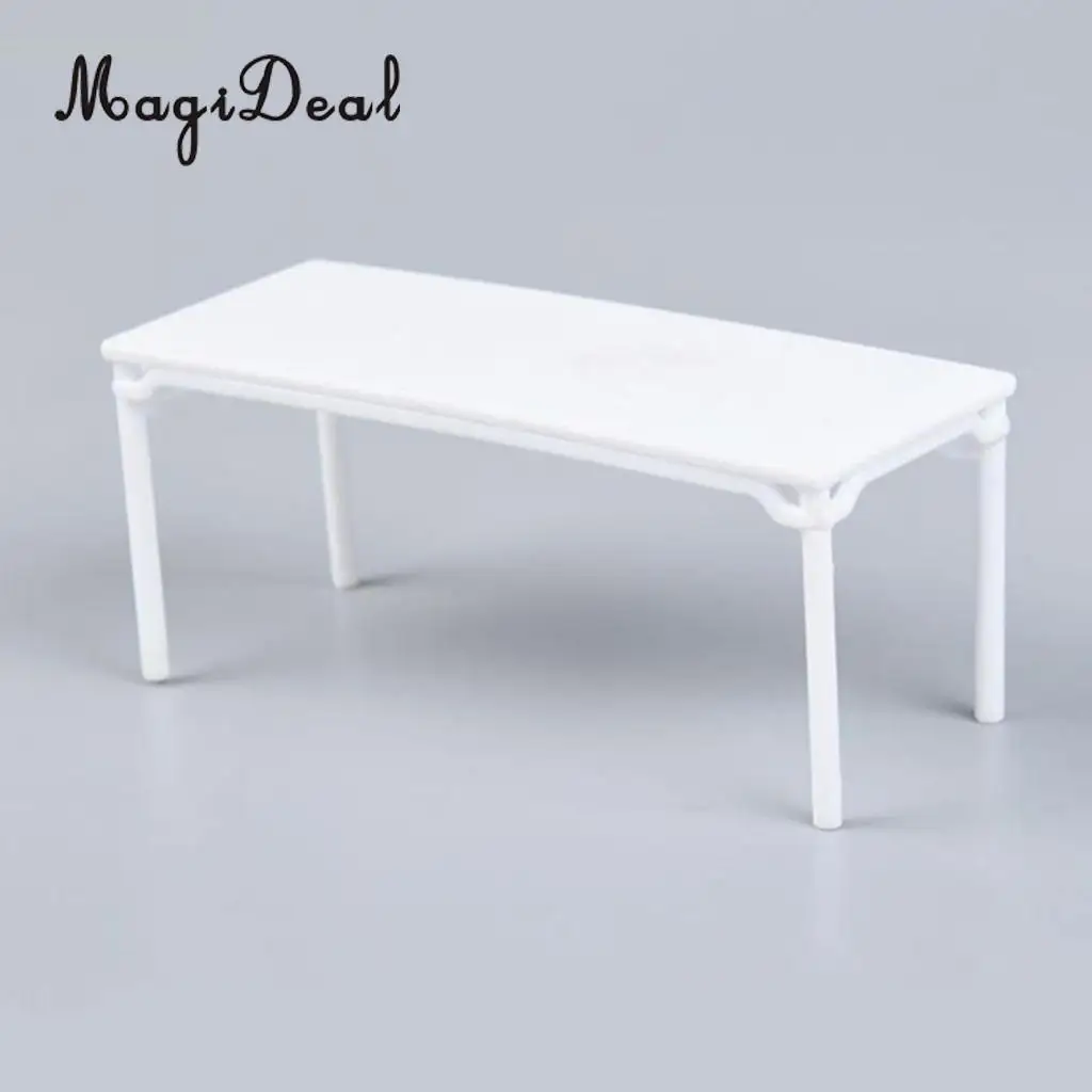 MagiDeal 1/25 DIY China Style Assembly Furniture Table Desk Model for Miniature Scenery Building Layout Decor Display Toy