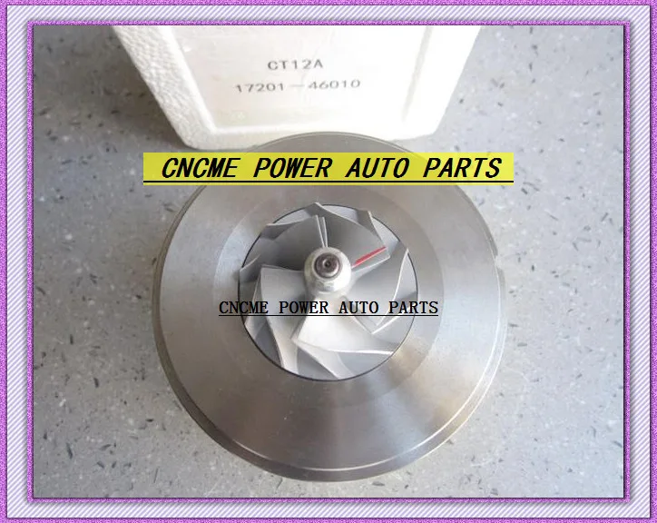 Двойной Турбокомпрессор CHRA CT12A 17201-46010 17201 46010 Для TOYOTA Lexus Soara Soarer Супра 90-1JZ-GTE 1JZGTE 2.5L |