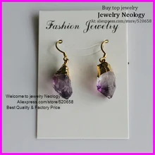 5 пар Мода натуральный кристалл друзы Сталактит крюк серьги