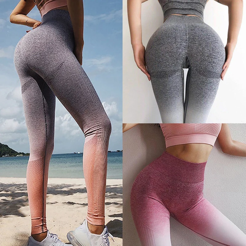 Aliexpress.com : Buy Women Sexy Gradient Sports Gym Yoga