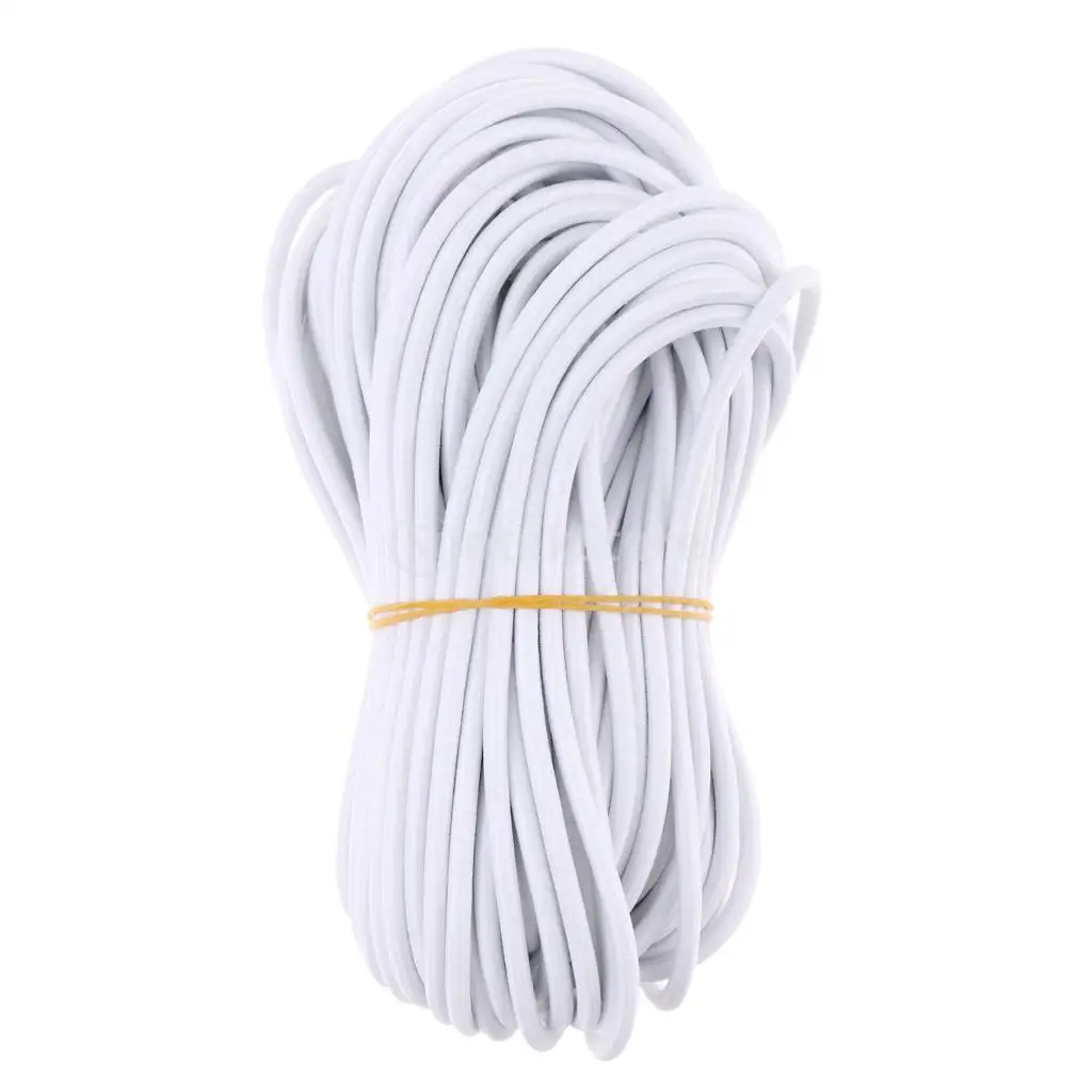 4mm Round Rubber Elastic Bungee Rope Shock Cord Tie Down Boat Trailer Anti-UV 0.5m, 1m, 2m, 300cm, 5m, 10m, 20m, 30m, 50m, 75m