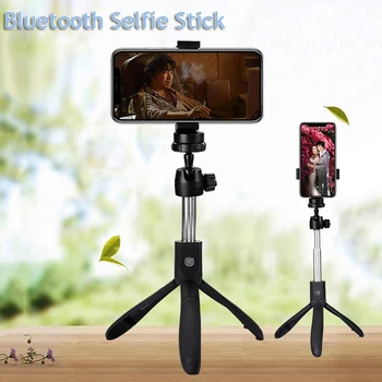 

2020 Upgraded Professional Bluetooth Selfie Stick with Remote Shutter and Back View Mirror for iPhone X Xr Xs Max 8 7 6s Plus