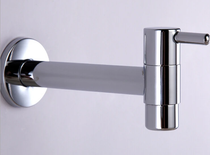 Bathroom Faucet Wall Mounted Kitchen Mixer Round Bar Mop Pool Tap Bathroom Faucet Wall Mounted Kitchen Mixer Round Bar Mop Pool Tap Lavatory Polished Chrome Water Single Handle In Basin Faucets From Home