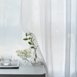 Простой современный раздел декоративный белый экран окно экран Морден Тюль Шторы для спальни для гостиной