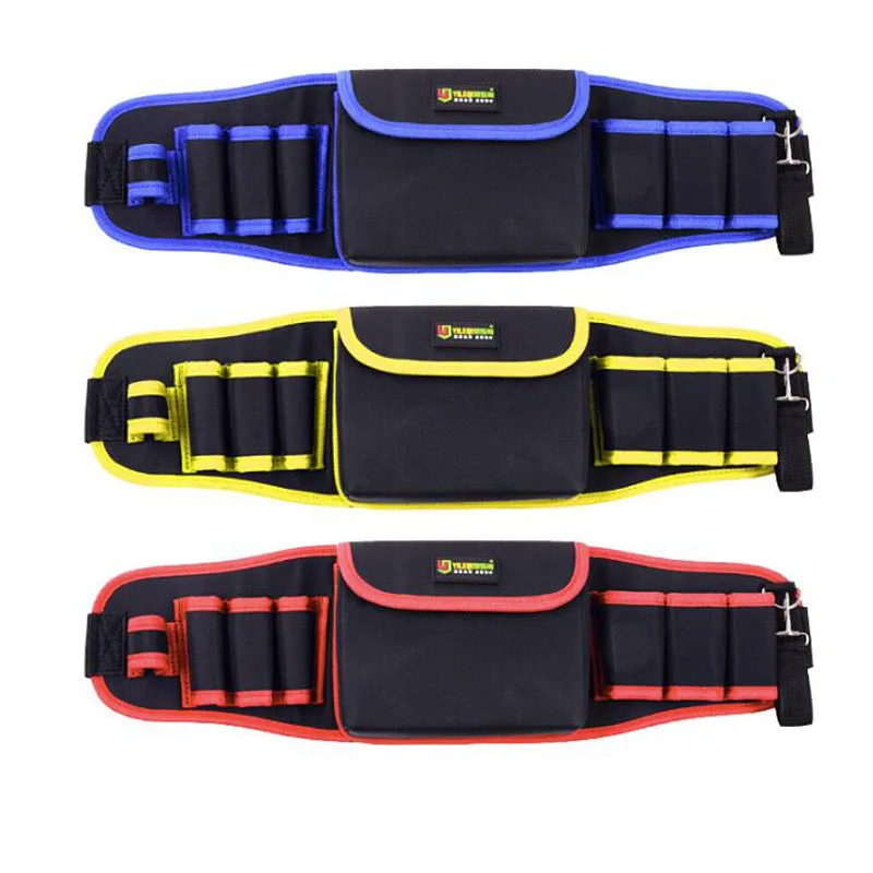 Electricians Adjustable Waist Pocket Belt Tool Bag Pouch Hammers Pliers