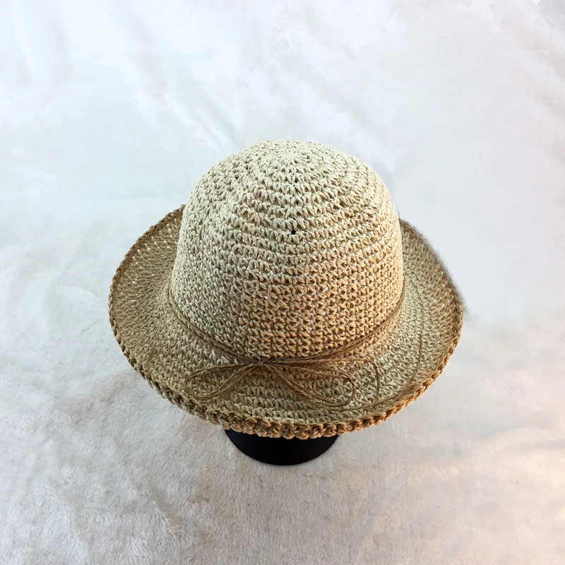 

2019 summer beach hat women solid color straw fisherman hat fashion casual personality wild sun hat Visor casquette femme