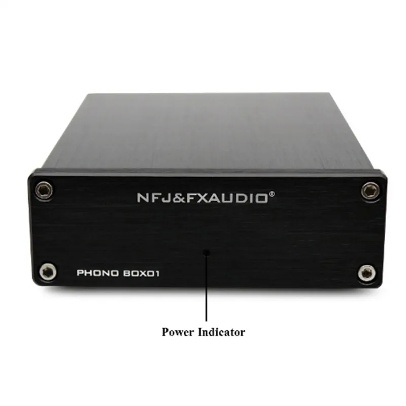 FX-AUDIO BOX01 Mini MM Phono Turntable Preamp Audio Headphone Amp For LP Vinyl Record Player | Электроника