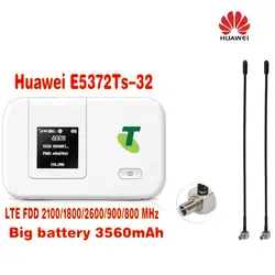 Новое и оригинальное huawei 4g lte E5372Ts беспроводной маршрутизатор и 4 г Wi Fi точка доступа + толстая батарея 3560 мАч антенна