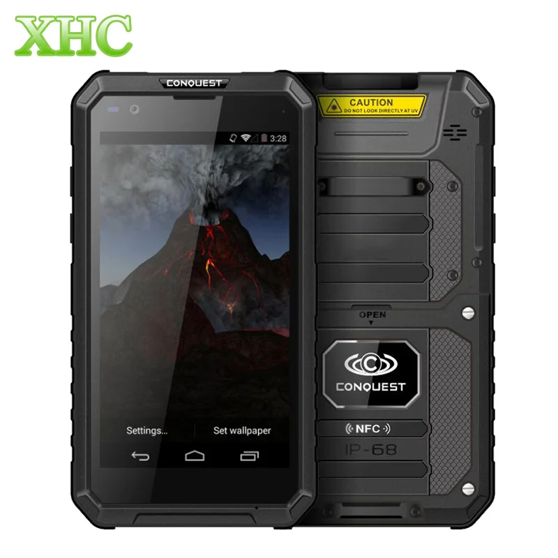 IP68 Водонепроницаемый Conquest S10 смартфон ОЗУ 3 Гб ПЗУ 32 5000 мАч отпечаток пальца ID 5