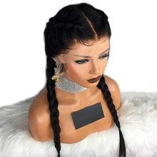Straight Full Lace Human Hair Wigs For Women Natural Black Indian Remy Hair Glueless Full Lace Wig With Baby Hair Aimoonsa