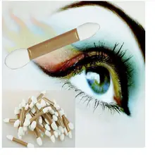 Hot New Local Tyrants Golden Double headed Foam Rubber Eyeshadow Brush Cosmetic Tool Oct 27