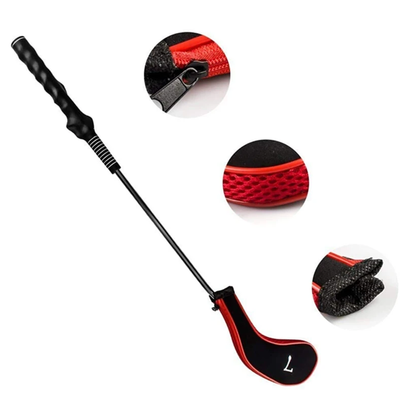 10 قطعة نوادي الجولف رئيس الحديد مجموعة مضرب Headcovers غطاء رأس حامي مع سستة جولف الرياضة في الهواء الطلق اكسسوارات نادي