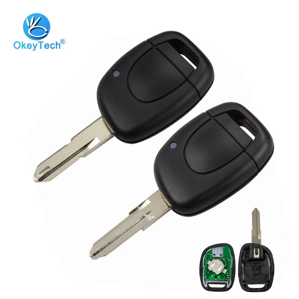 OkeyTech 1 Кнопка NE73/VAC102 Uncut Blade 433 МГц ID46 PCF7946 электронный чип дистанционного ключа для Renault Twingo Clio Kangoo Master