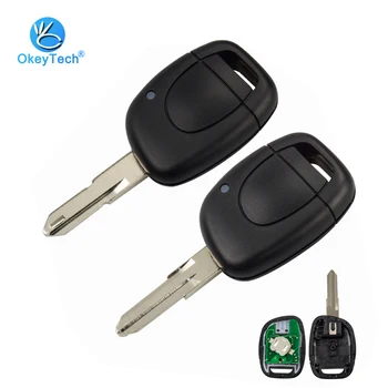 

OkeyTech 1 Button NE73/VAC102 Uncut Blade 433Mhz ID46 PCF7946 Electronic Chip Remote Key for Renault Twingo Clio Kangoo Master