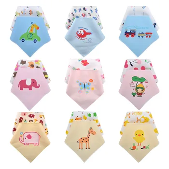 

2pcs Baby Bibs Soft Baby Feeding Apron Cute Animal Burp Cloth Newborn Bandana Bibs Children Clothing Accessories Bibs Towel