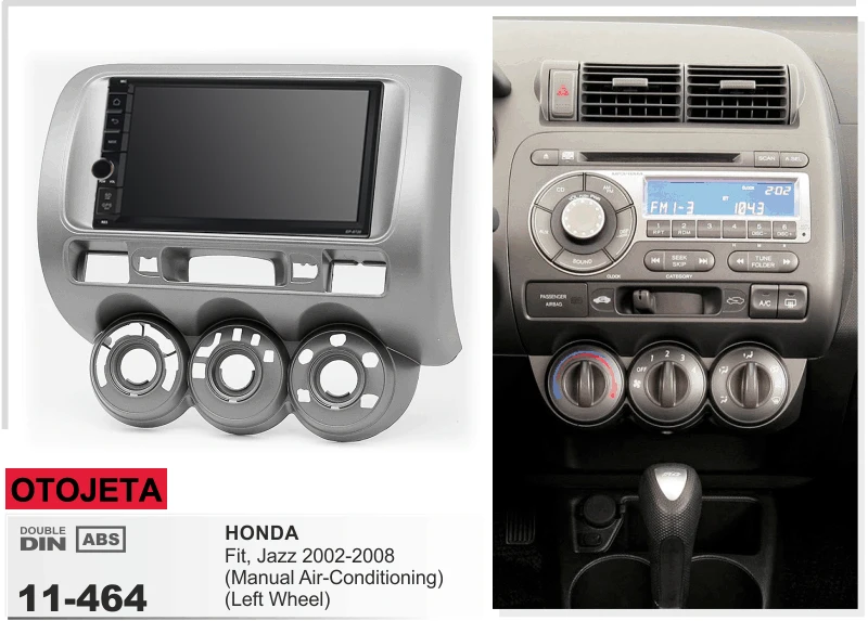 

Navirider GPS Bluetooth stereo android 9.1 car multimedia for Honda Fit Jazz 2008-2008 Manual AC LHD autoradio+camera+carplay