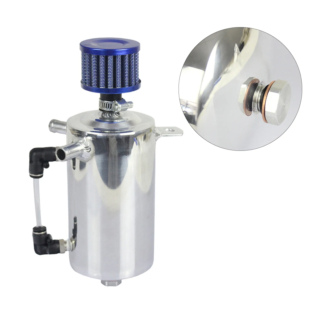 

1 Pc Oil Catch Tank Prime Sturdy Metal Durable Power Steering Can Oil Catch Tank Reservoir For Car Auto Automobiles
