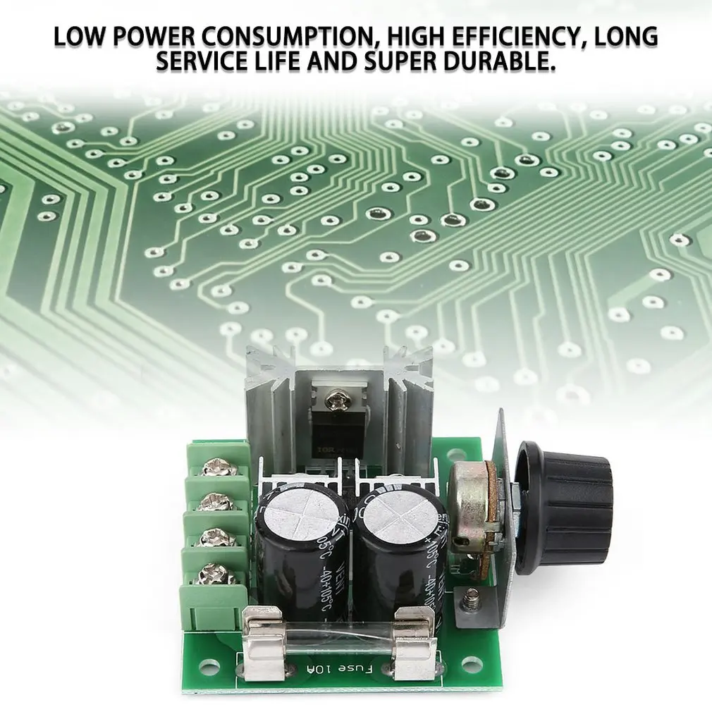 

Universal 12V-40V 10A 13khz Pulse Width Modulation PWM DC Motor Speed Regulator Controller Switch Black