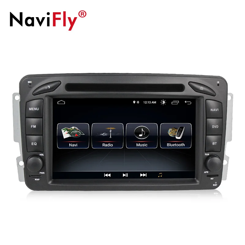 Top NaviFly Android 8.1 Car dvd multimedia player radio For Mercedes Benz W209 W203 W168 ML W163 W463 Viano W639 Vito GPS Navi BT 2