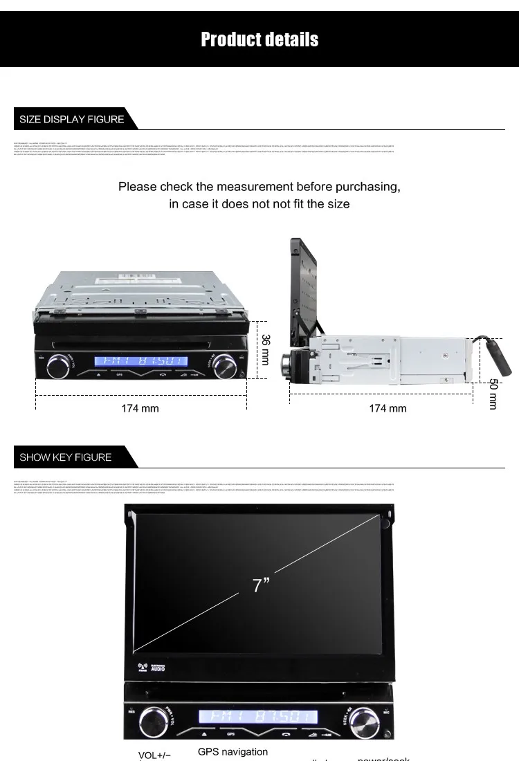 Excellent Eunavi Universal 7" 1 Din 2G RAM Android 6.0 Quad Core Car DVD Radio Stereo GPS Navigation With WIFI Steering wheel control 8