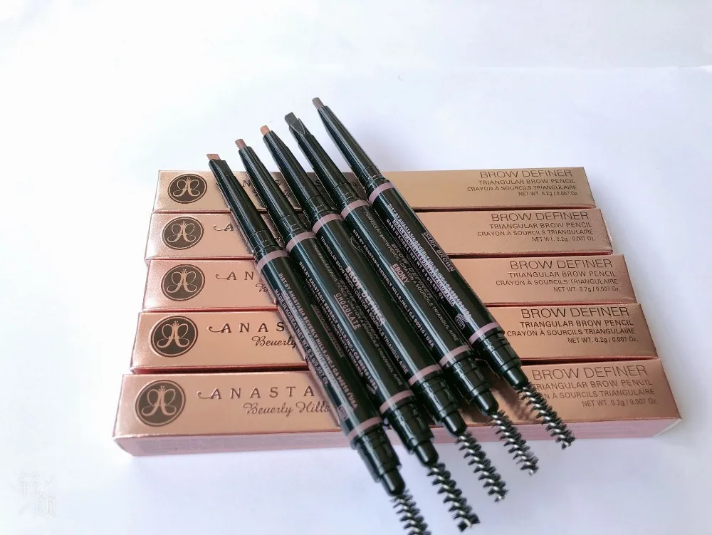 

2019 Anastasia Makeup Eyebrow Pencil Microblading Eyebrow Pen Automatic 2 in 1 Eye Chocolate Brown Waterproof Microblading