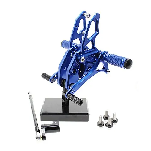 CNC регулируемый Rearset для Yamaha YZF R15 R150 2012- ноги Расслабление ног колышки 2013 ножки - Цвет: Rearset-Blue