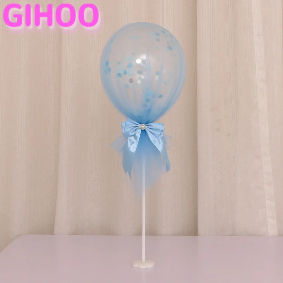 tulle balloons baby shower