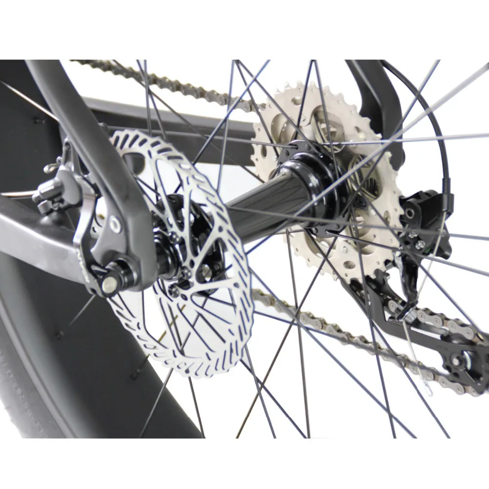 ICAN углерода 4,8 дюйма макс с толстыми покрышками спереди/Двухместный Подвеска 10 скорость снег велосипеда 16/18/20 дюймов доступны в комплекте жирных велосипед