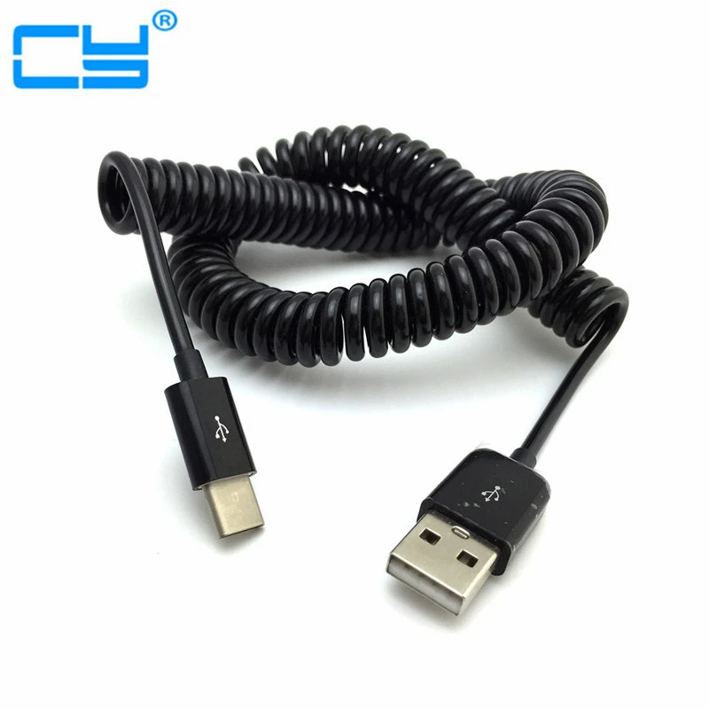 Kerel Reproduceren Retentie Spring Stretching USB C 3.1 Type C Male to USB 2.0 A Male Data Cable for  HUAWEI P9 10 Onepuls 2 3 Nexus 6P 5X S8+ 50cm/200cm|usb-c 3.1|usb-c typeto  usb - AliExpress