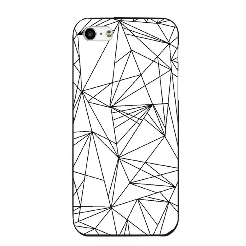 MA простой черно белых линий Чехол для телефона Iphone5 5S SE 6 S 7 8 Plus X мягкий