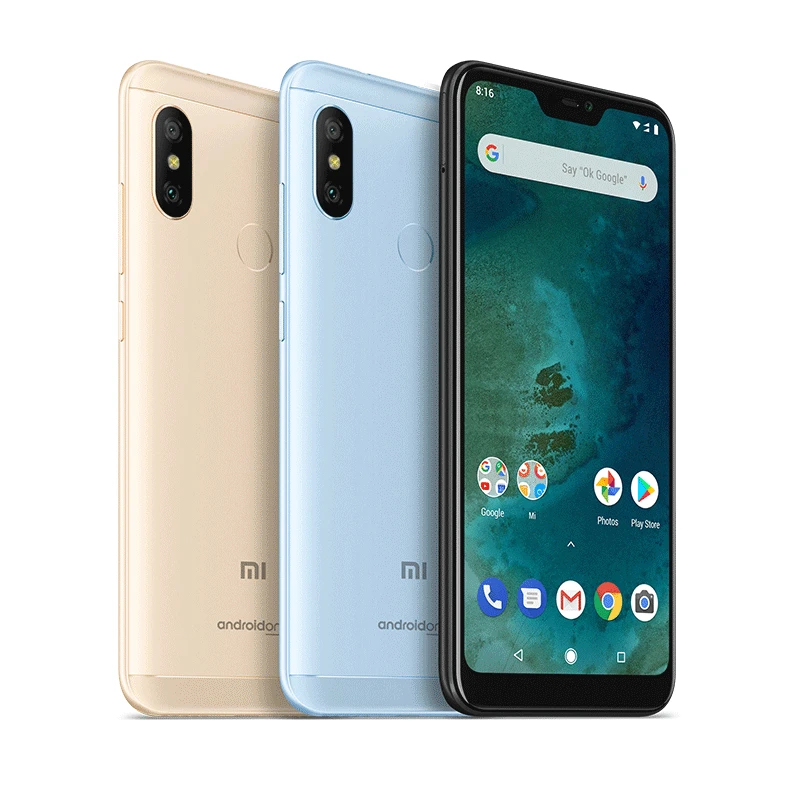 Глобальная версия Xiaomi Mi A2 Lite 4 Гб 64 мобильный телефон 5 84 ''полный экран Snapdragon 625
