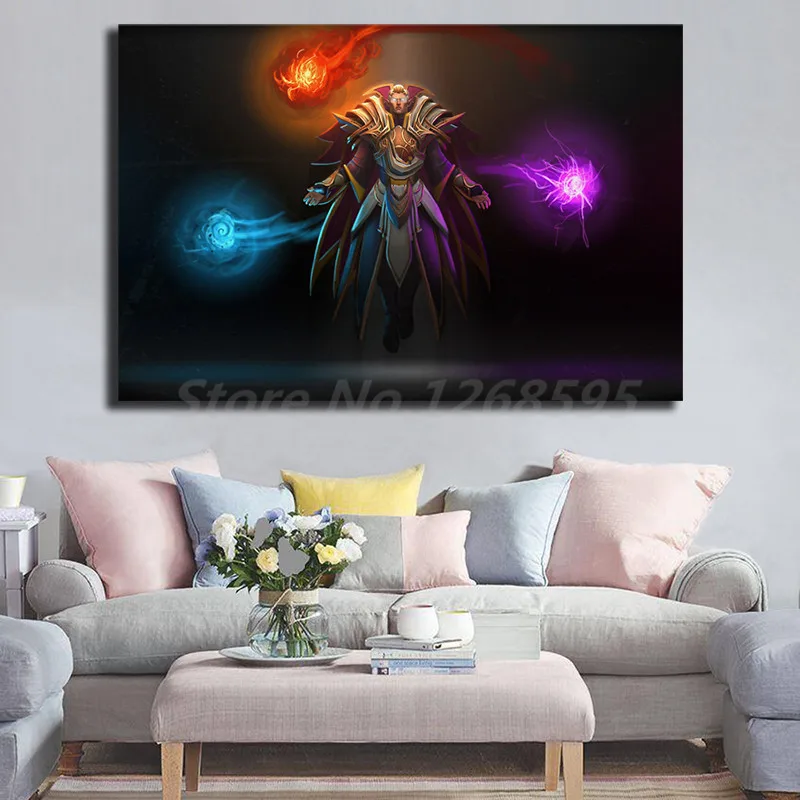 Us 57 5 Offinvoker Dota 2 Wallpaper Wall Art Canvas Poster And Print Canvas Painting Decorative Picture For Office Living Room Home Decor In