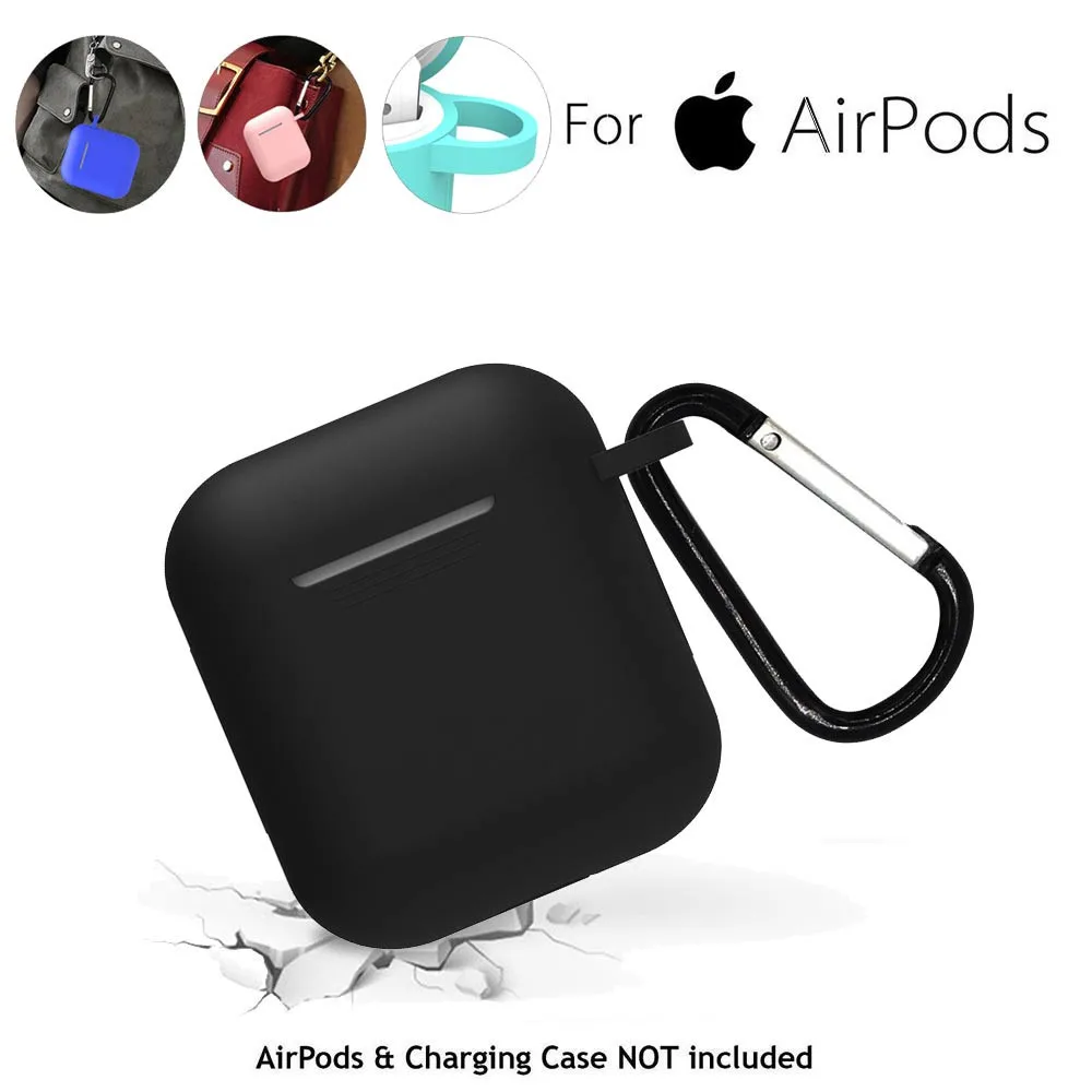 

Earphone Cases Cover For AirPods Silicone Case Cover Protective Skin for Apple Airpod Charging Case No Earphones #