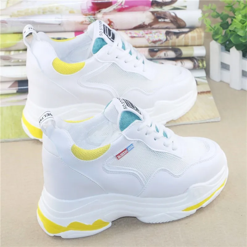 

Small White Shoes Female 2018 Summer New Mesh Breathable Increase